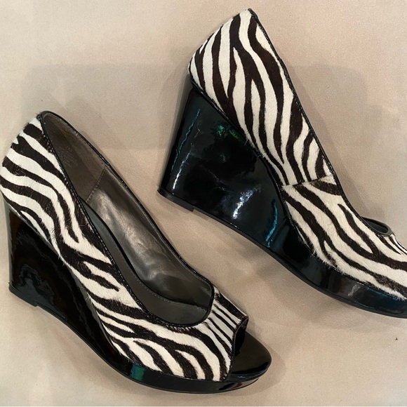 Bandolino zebra wedge women’s shoe 7 - Picture 4 of 9